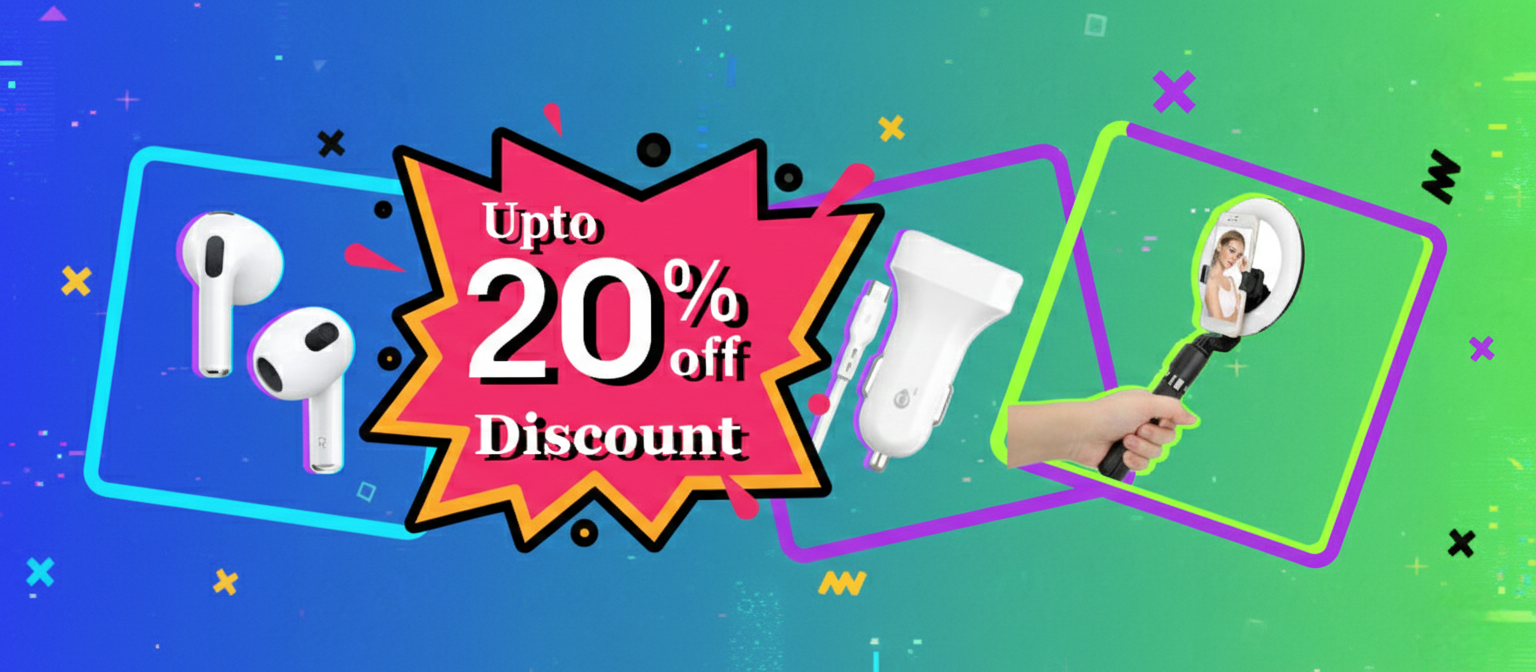 Discount on electronic accessories promotion