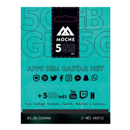New Moche Sim Card 5GB Internet Valid 1 Month