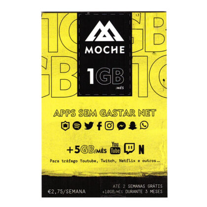 New Moche Sim Card 1GB/M Internet  1000 Minutes -15 Days
