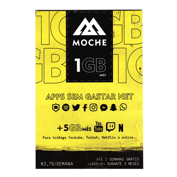 Moche Sim Card 1GB Internet Data