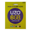 UZO Sim Card 6GB Portugal
