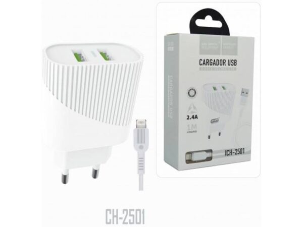 GMR Dual USB 2.4A Charger for iPhones