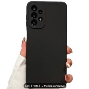 Capa traseira protetora de TPU macio preto de luxo para marcas de eletrônicos para for Galaxy A33 A13