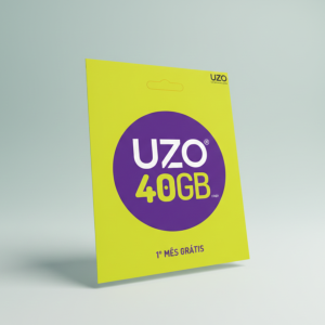 UZO Sim Card 40GB APPs + 1000 Minutes – 1 Month