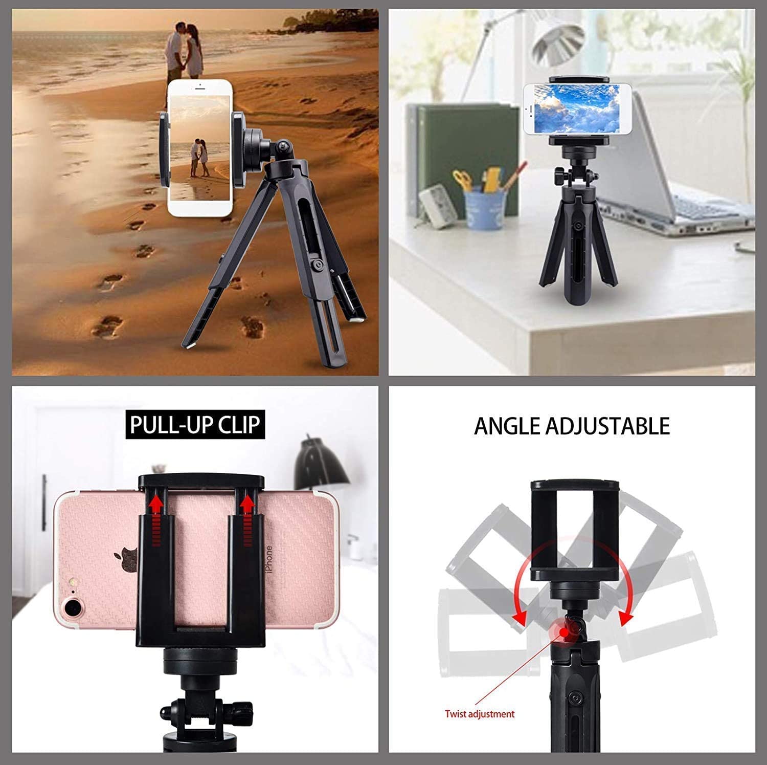 LisbonPhones 360 Degree Rotation Mini Tripod Support -5