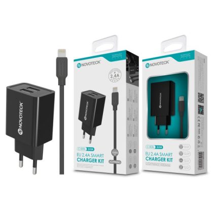 NOVOTECK C-003L Fast Charger Lightning 2.4A Premium iPhones