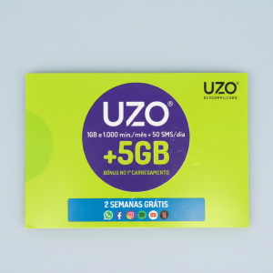 UZO Sim Card 1GB + 1000 Minutes – 2 Weeks