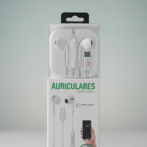 Type-C connector wired Headset Headphones White