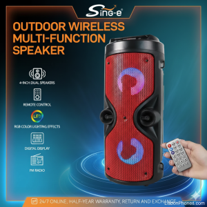 Portable Wireless Bluetooth Party Speaker Blue