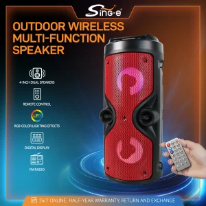Portable Wireless Bluetooth Party Speaker Blue