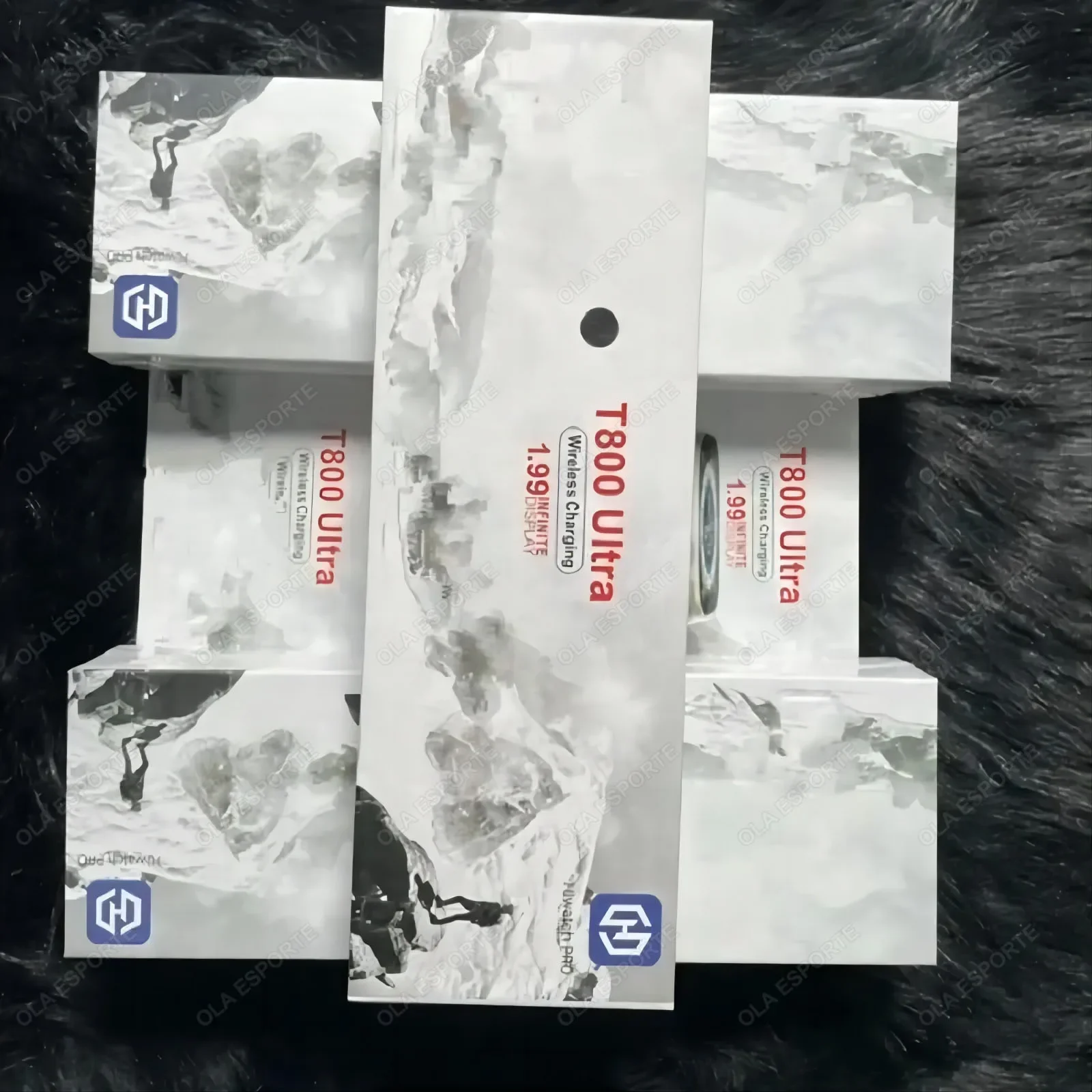 Wholesale T800 Ultra Smart Watch Men 49mm Series 8 AMOLED Screen NFC Compass Waterproof For Apple Watch IWO Ultra 9 Smartwatch