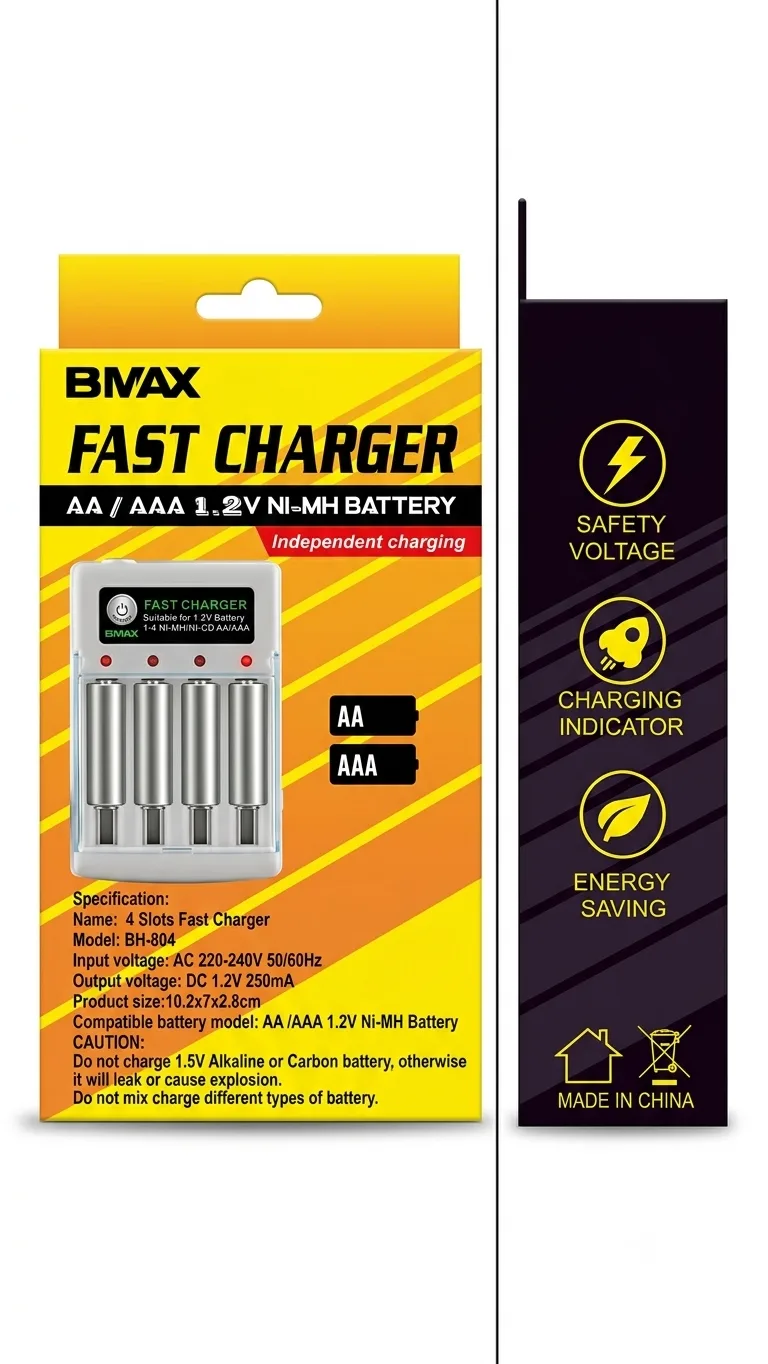 AA AAA Battery Charger Fast