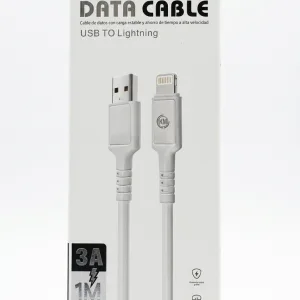 3A USB to Lightning Fast Charging & Data Cable 1m