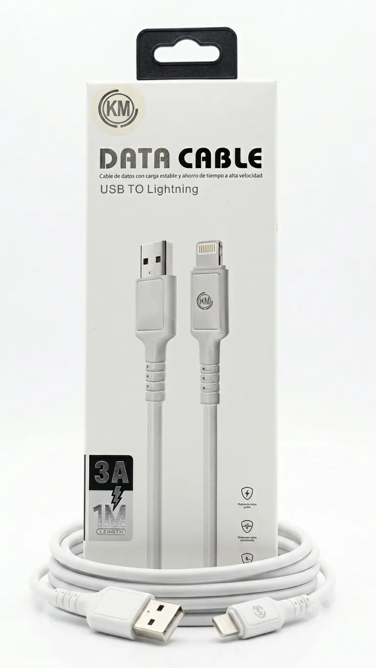 3A USB to Lightning Fast Charging & Data Cable 1m - Image 2